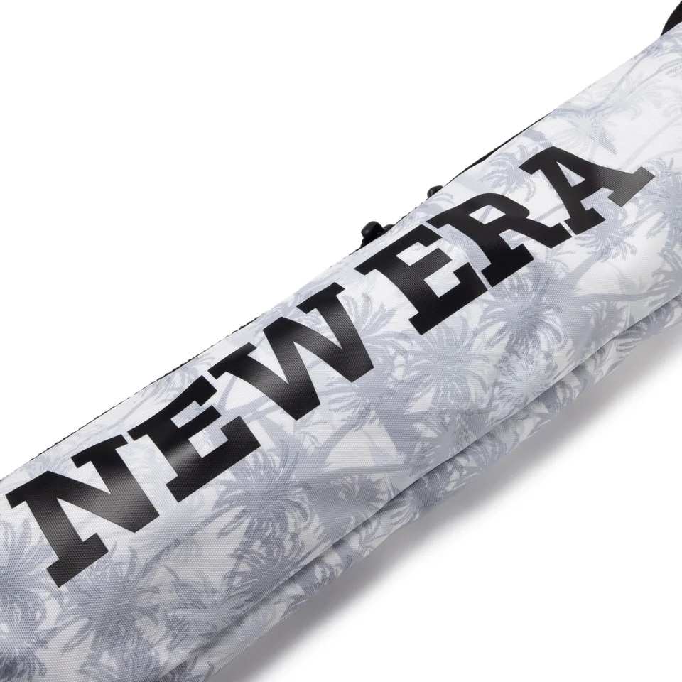 ニューエラ（NEW ERA）（メンズ、レディース）ゴルフ キャディバッグ レンジケース ワードマークロゴ パームツリーカモホワイト×ブラック 14393705