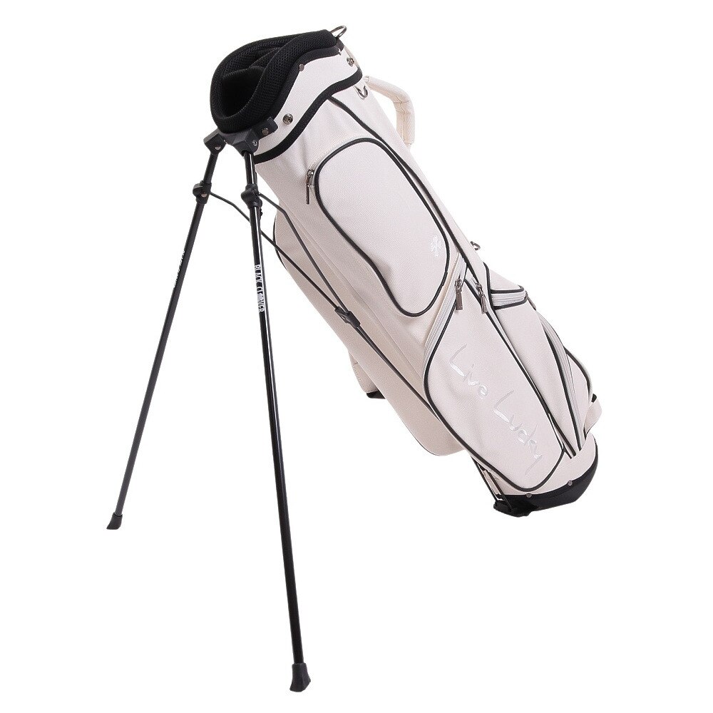 ブラッククローバー（Black Clover）（メンズ）ゴルフ キャディバッグ スタンド式 7型 4分割 軽量 撥水 BA5KNC36 WHT