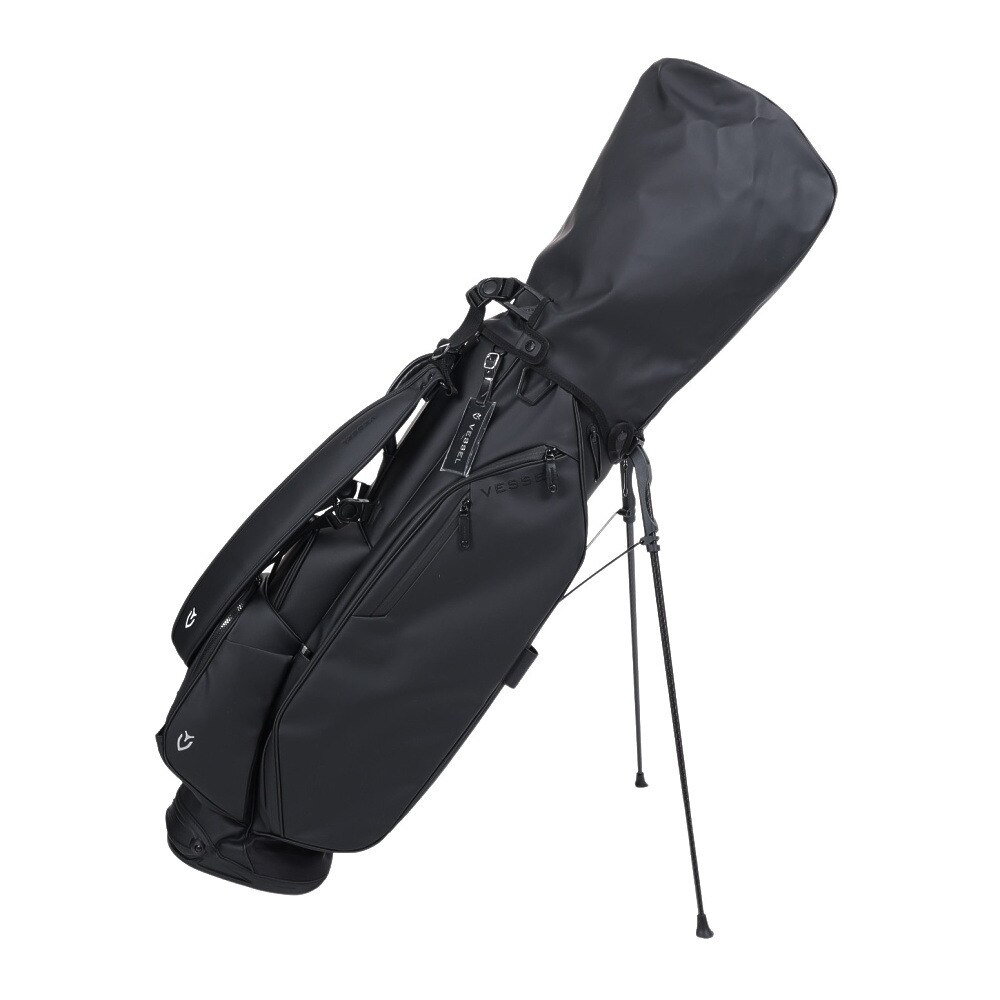 ベゼル（VESSEL）（メンズ）ゴルフ キャディバッグ スタンド式 8.5型 6分割 VESSEL Player 3.0Std SIN BK