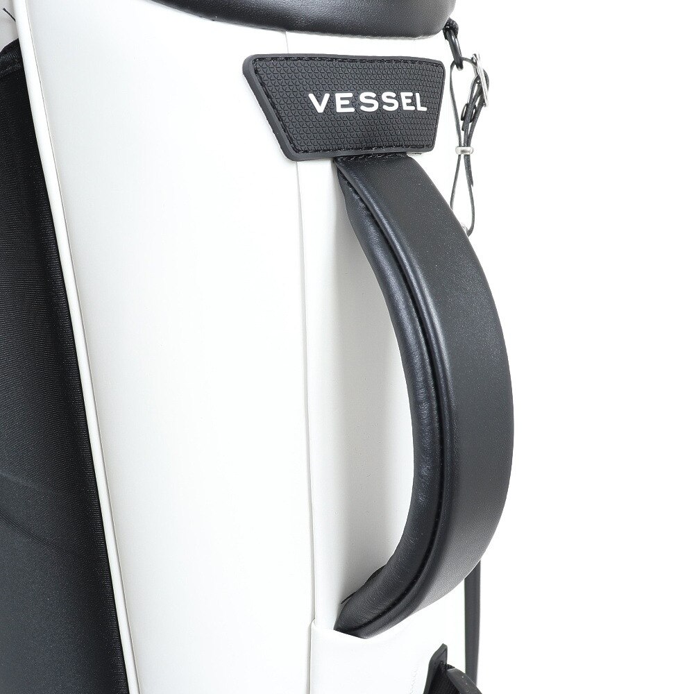 ベゼル（VESSEL）（メンズ）ゴルフ キャディバッグ スタンド式 8.5型 6分割 VESSEL Player 3.0Std SIN WH
