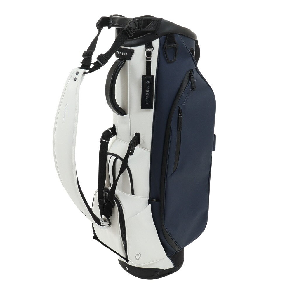 ベゼル（VESSEL）（メンズ）ゴルフ キャディバッグ スタンド式 8.5型 6分割 Player 3.0 スタンド SIN WH/NV