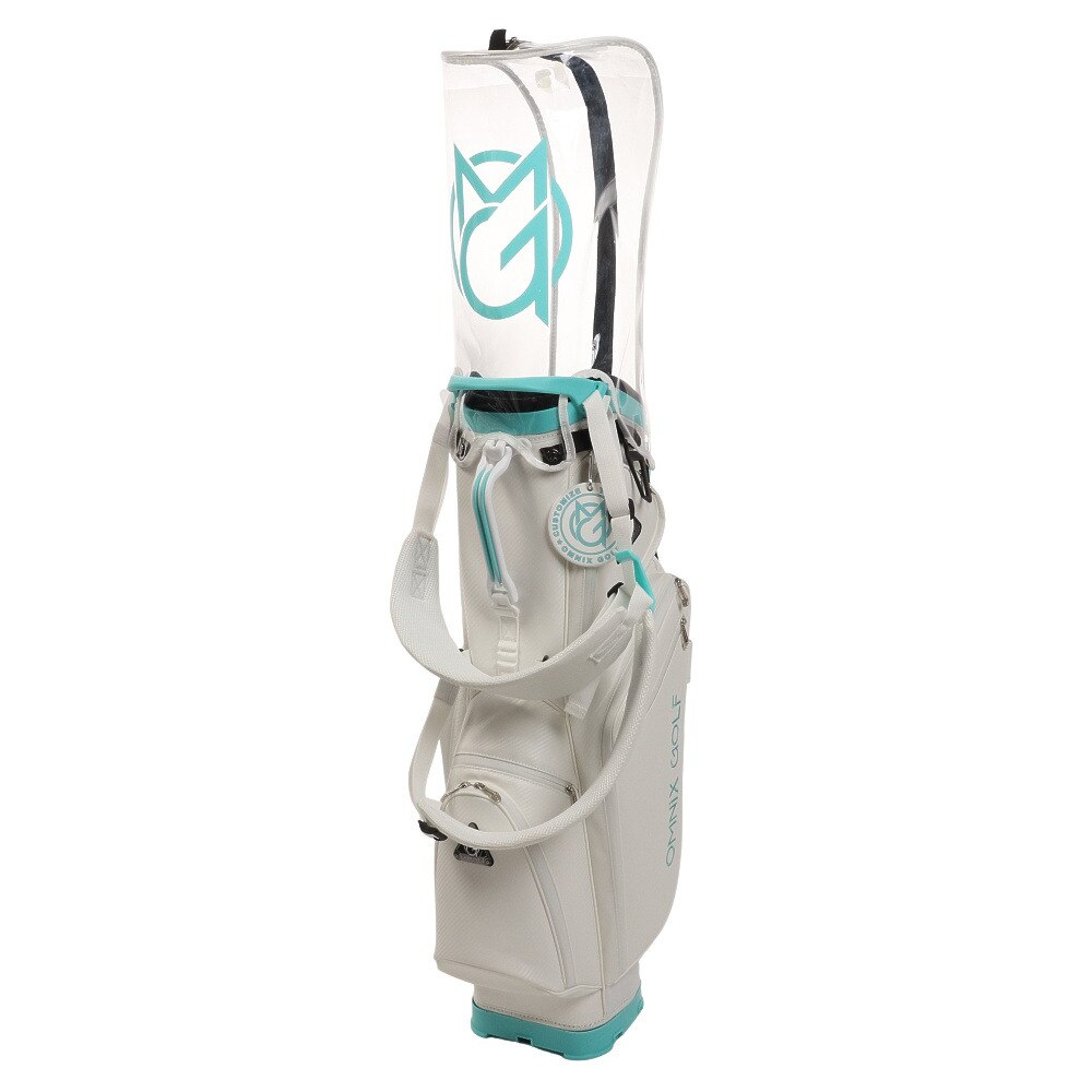 ホクシン（Hokushin）（メンズ）ゴルフ キャディバッグ スタンド式 8.5型 軽量 OMNIX GOLF スタンドバッグ WH/LB OM21SSSB-WHLB