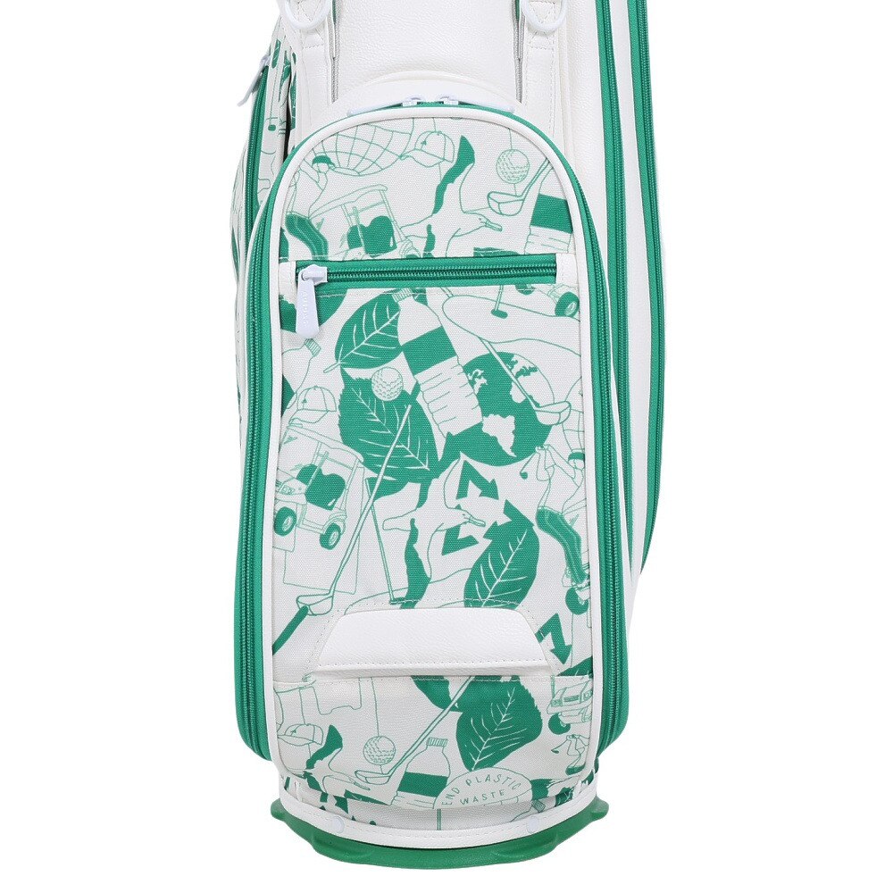 アディダス（adidas）（メンズ）ゴルフ キャディバッグ スタンド式 8.5型 4分割 PLAY GREEN グラフィック スタンドバッグ  NMH62-HT6812