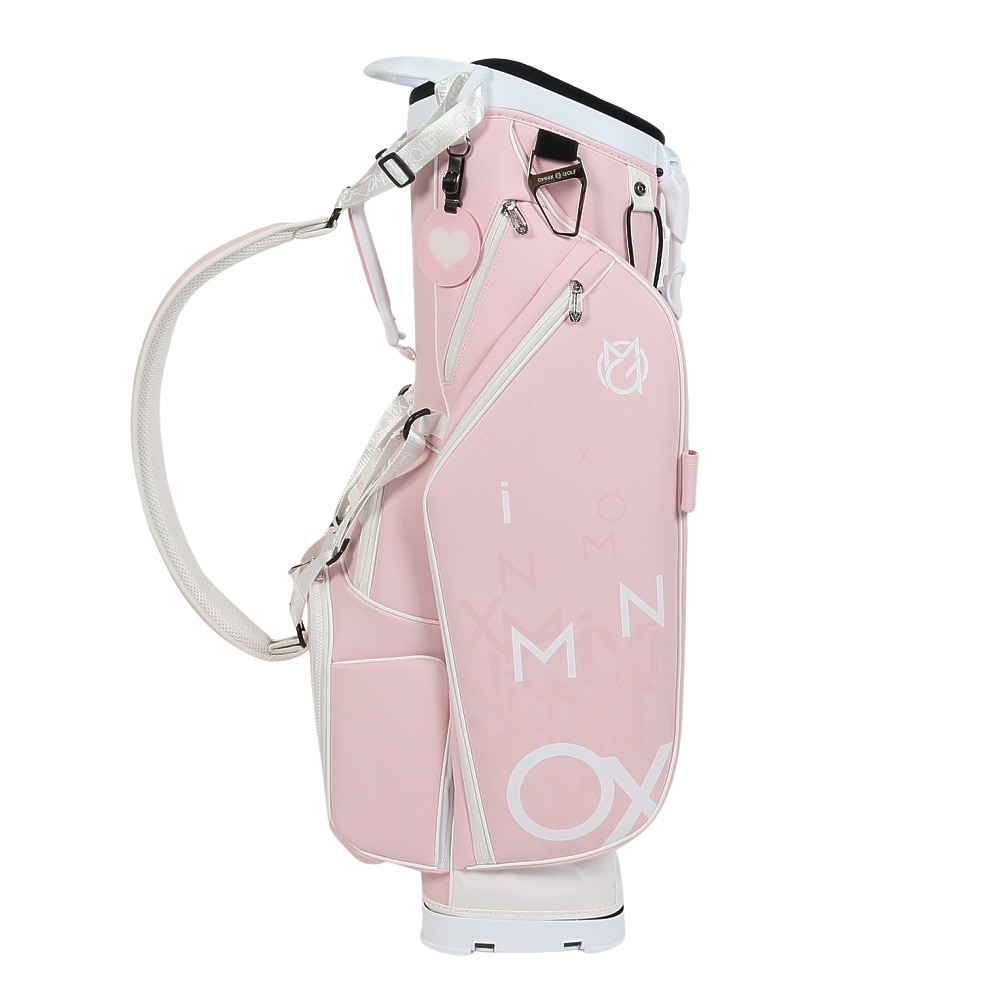 OMNIX GOLF スタンドキャディバック 白×ピンク オムニックスゴルフ