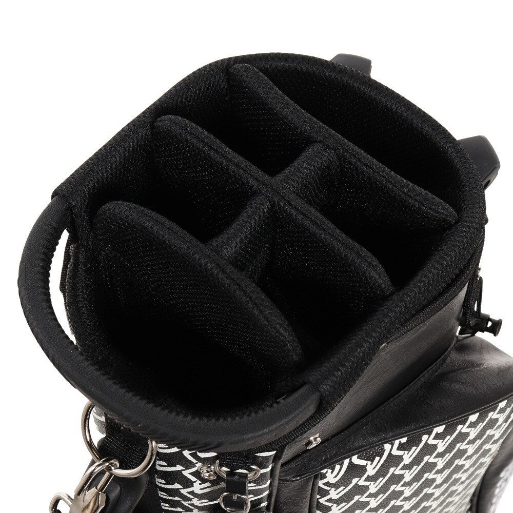 J.LINDEBERG（メンズ）ゴルフ キャディバッグ スタンド式 9.5型 6分割 モノグラムキャディーバック スタンド 083-16302-019