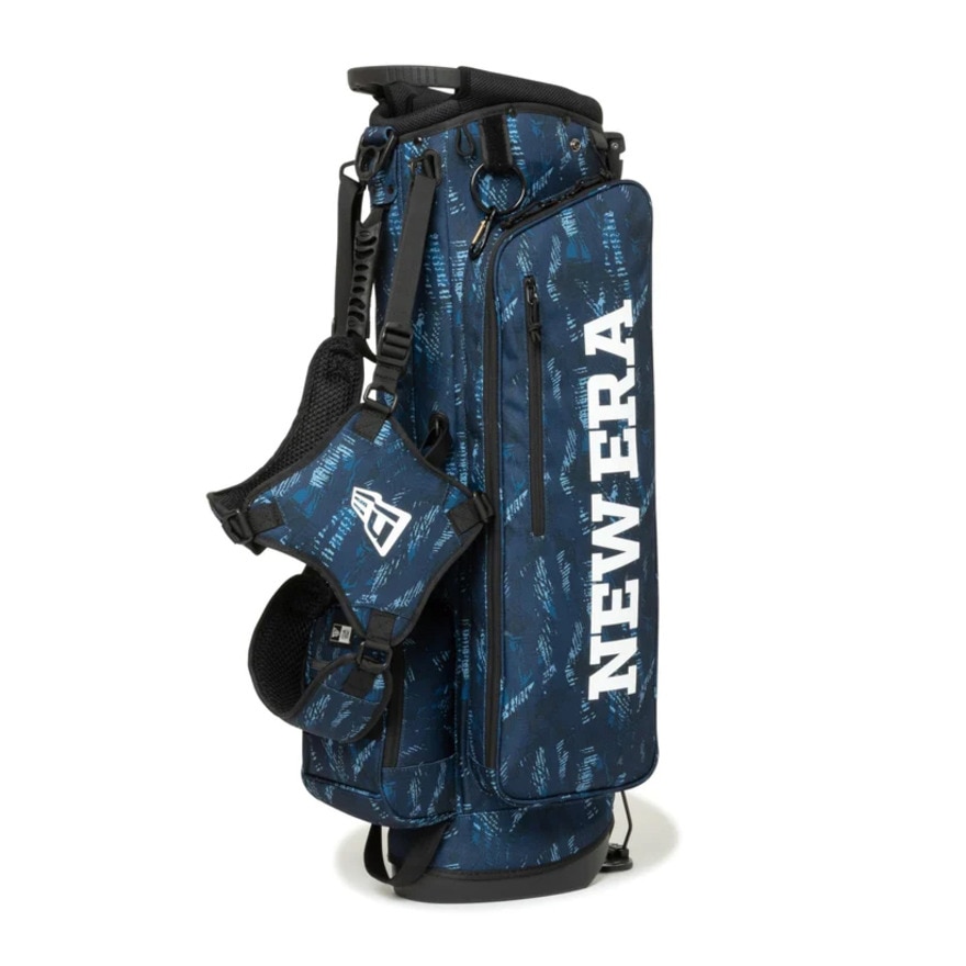 ニューエラ（NEW ERA）（メンズ、レディース）ゴルフ キャディーバッグ 軽量 スタンド式 9型 5分割 ワードマークロゴ 14110173