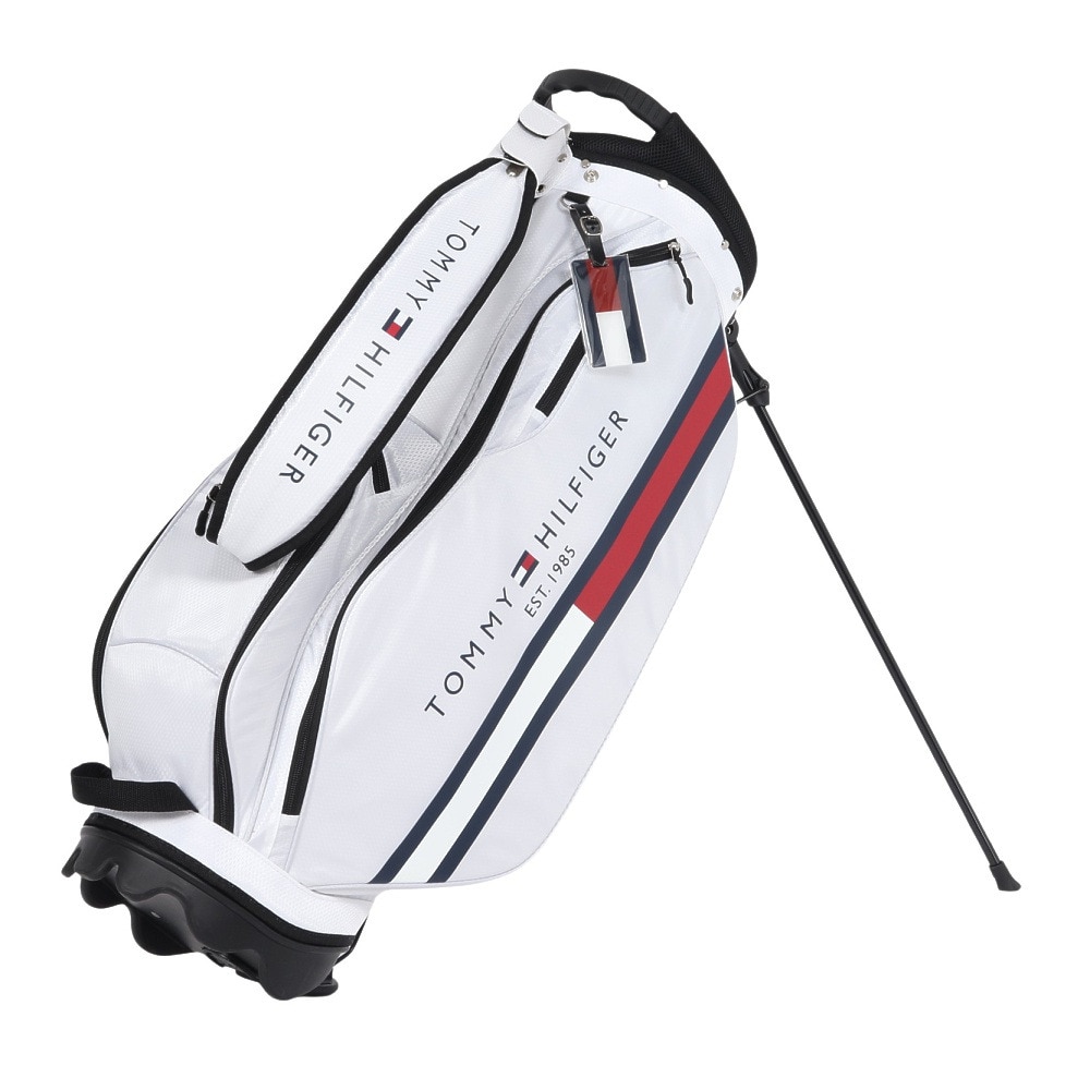 トミー ヒルフィガー ゴルフ（TOMMY HILFIGER GOLF）（メンズ、レディース）スタンド キャディバッグ ベーシック THMG4SC6-WHT