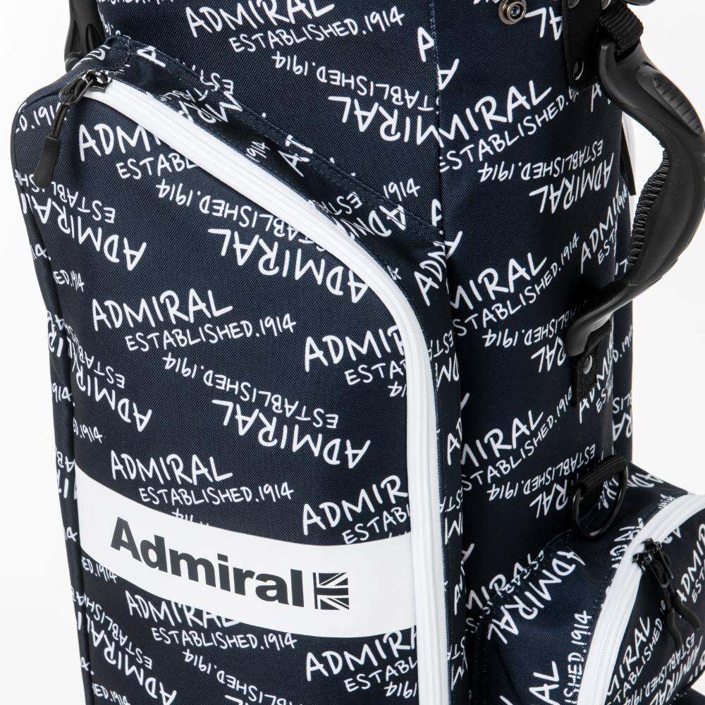 アドミラル ゴルフ（Admiral GOLF）（メンズ、レディース）ゴルフ キャディバッグ 軽量 スタンド式 9型 6分割 モノグラム ADMG4AC6-NVY