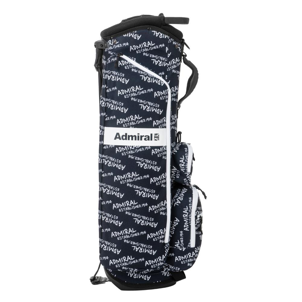 アドミラル ゴルフ（Admiral GOLF）（メンズ、レディース）ゴルフ キャディバッグ 軽量 スタンド式 9型 6分割 モノグラム ADMG4AC6-NVY