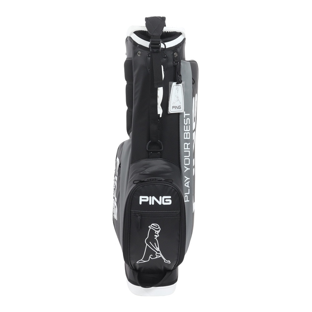 ピン（PING）（メンズ）ゴルフ キャディバッグ 軽量 スタンド式 9.5型 6分割 ライトスタンド CB-P2405 BK 37512