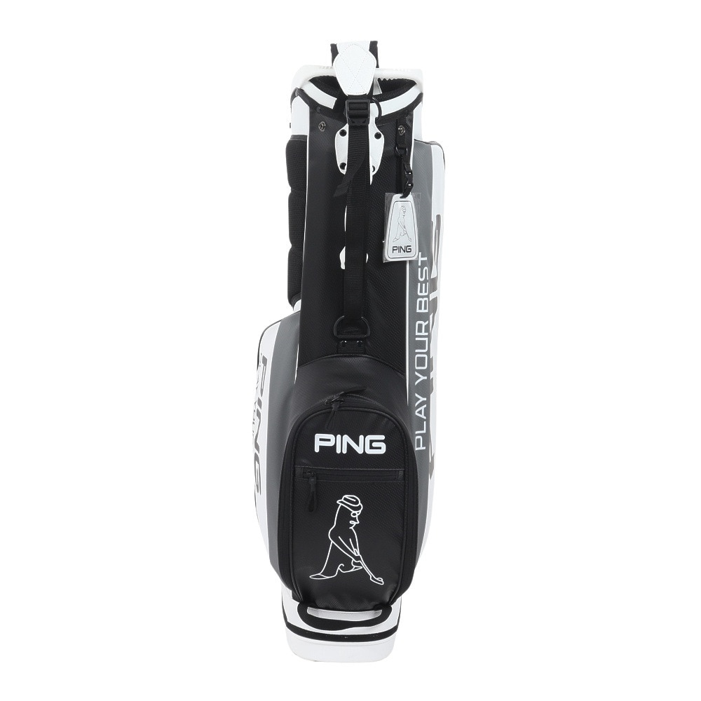 ピン（PING）（メンズ）ゴルフ キャディバッグ 軽量 スタンド式 9.5型 6分割 ライトスタンド CB-P2405 WH 37512