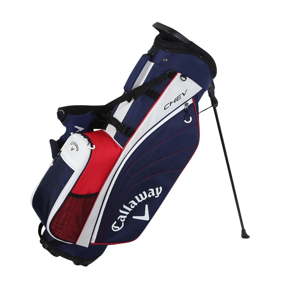 キャロウェイ（CALLAWAY）（メンズ、レディース）キャディバッグ シェブ スタンド 25 5125028 NVYWHTRED