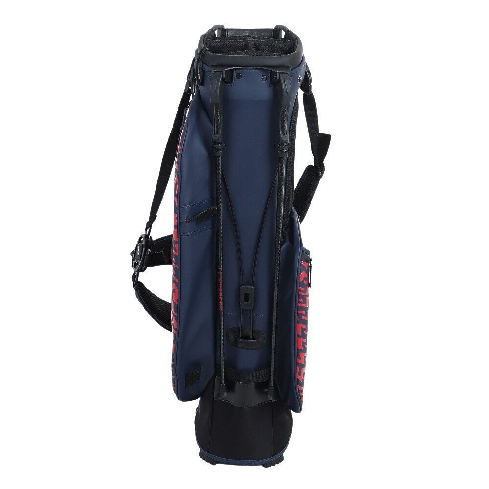 J.LINDEBERG（メンズ）ゴルフ キャディバッグ スタンド式 9型 6分割 耐久性 耐摩擦 耐熱 VESSELコラボ 073-17903-064