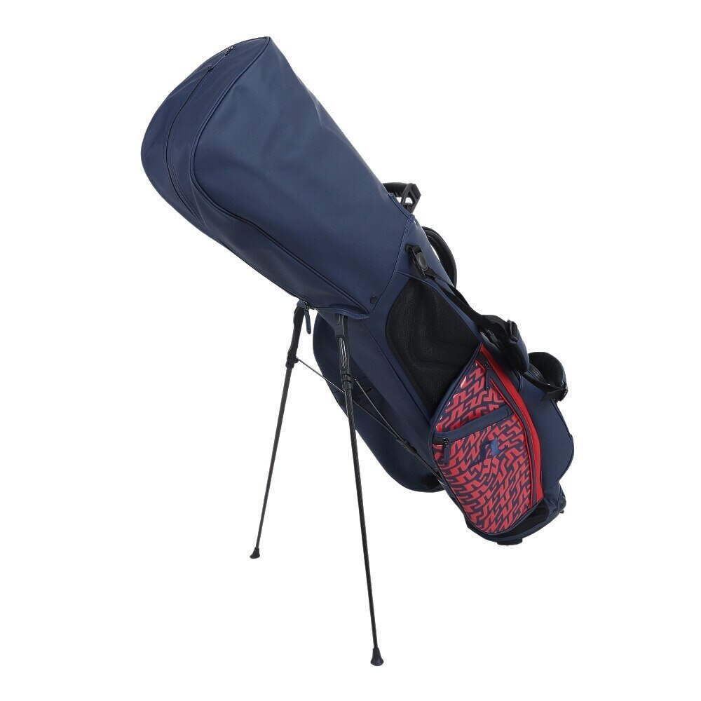 J.LINDEBERG（メンズ）ゴルフ キャディバッグ スタンド式 9型 6分割 耐久性 耐摩擦 耐熱 VESSELコラボ 073-17903-064