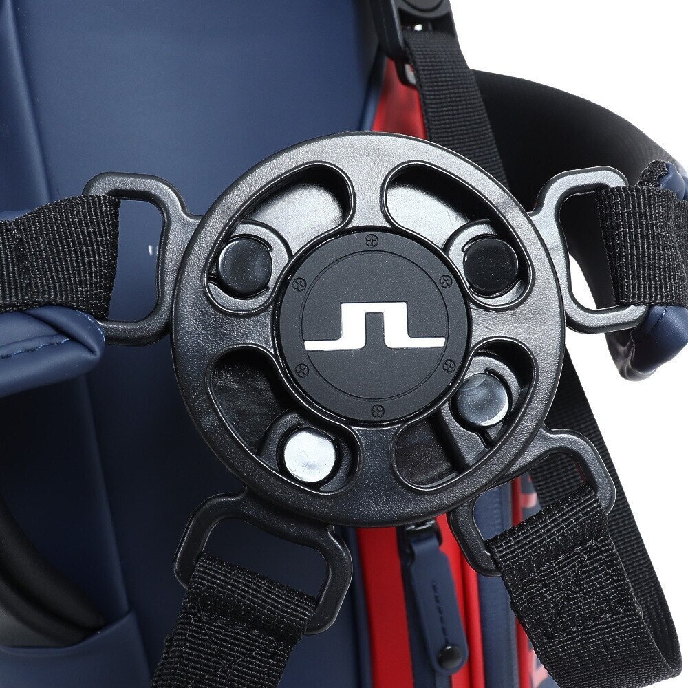 J.LINDEBERG（メンズ）ゴルフ キャディバッグ スタンド式 9型 6分割 耐久性 耐摩擦 耐熱 VESSELコラボ 073-17903-064
