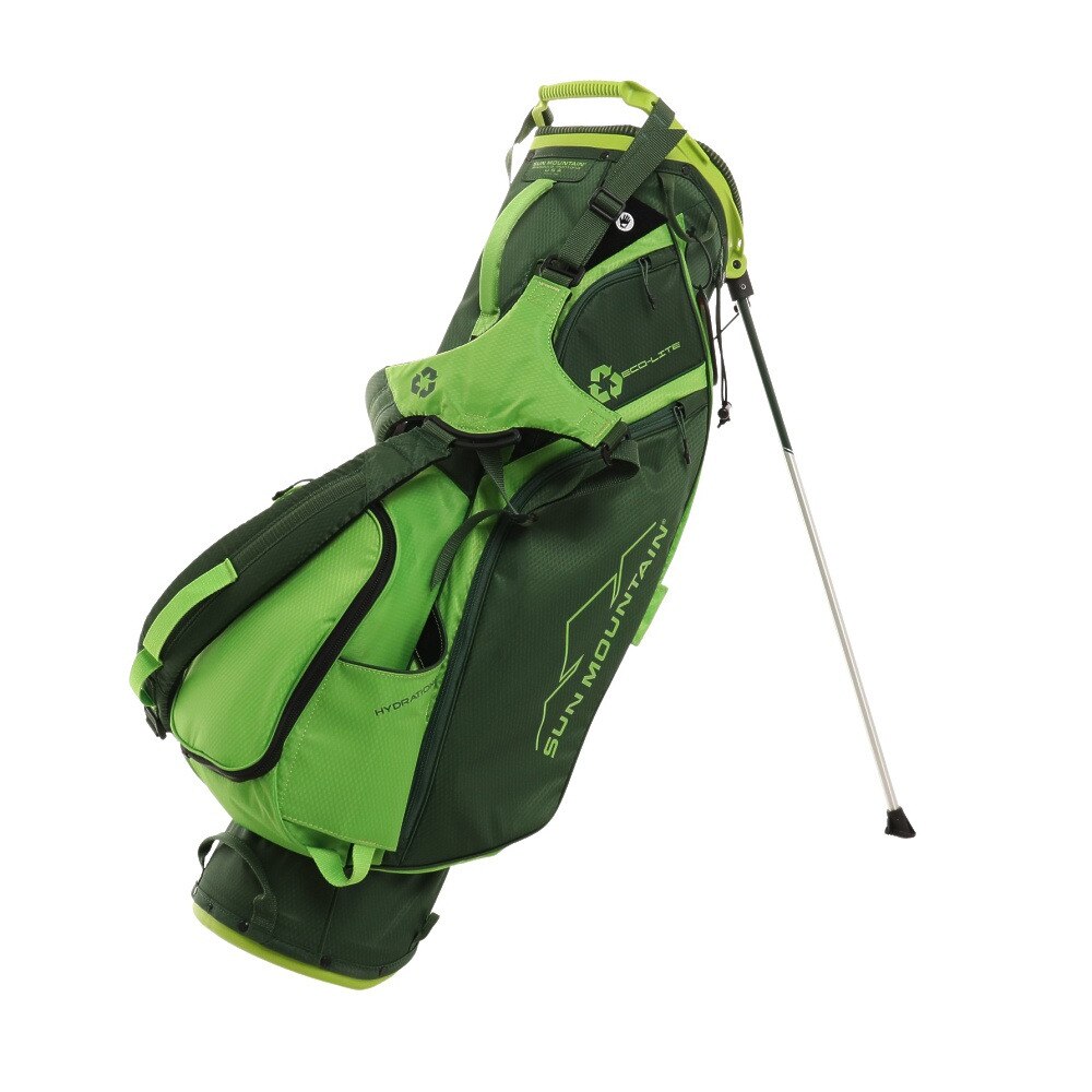 サン・マウンテン ゴルフ 高耐久性 軽量 安定性 キャディバッグ スタンド式 9型 4分割 軽量 エコライト スタンドバッグ 267-2980205-140 Ｆ 35 ゴルフの画像
