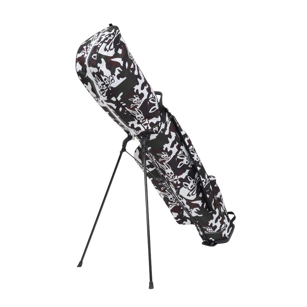 サイコバニー（Psycho Bunny）（メンズ）ゴルフ スタンド キャディーバッグ CAMO BUNNY PBMG3SK1-ホワイト