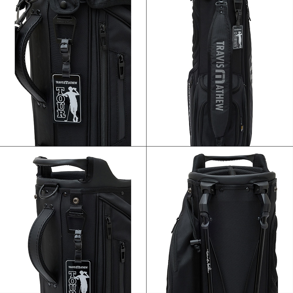 トラヴィスマシュー（Travis Mathew）（メンズ）ゴルフ キャディバッグ スタンド式 9.5型 5分割 7AJ950-0BLK