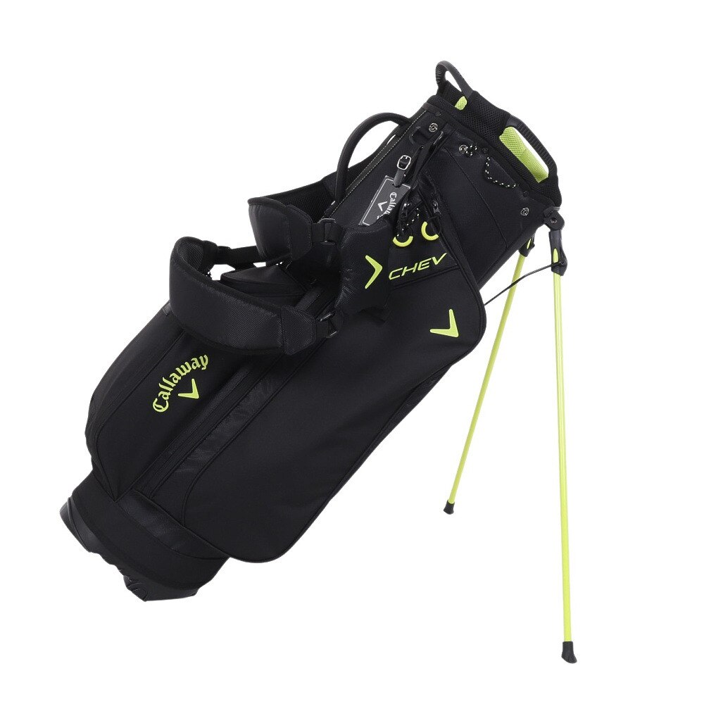 キャロウェイ（CALLAWAY）（メンズ）ゴルフ キャディバッグ 軽量 スタンド式 9.5型 4分割 シェブ スタンド 24 JM 5124310 BLK