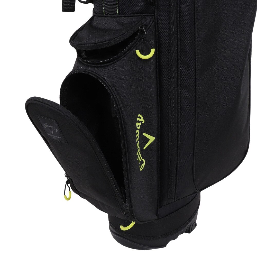 キャロウェイ（CALLAWAY）（メンズ）ゴルフ キャディバッグ 軽量 スタンド式 9.5型 4分割 シェブ スタンド 24 JM 5124310 BLK