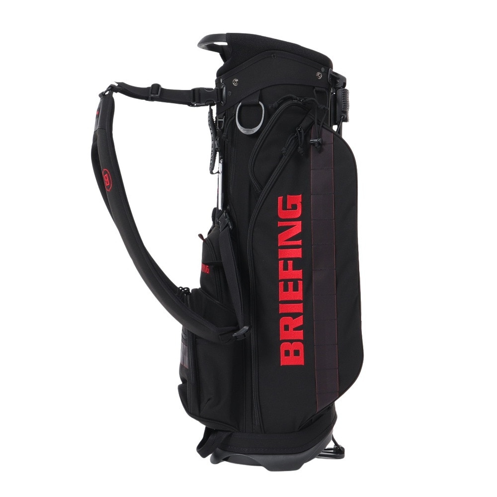 BRIEFING ブラックキャディバッグ BRIEFING ブラック キャディバッグ スタンド付き 直営店限定モデル
