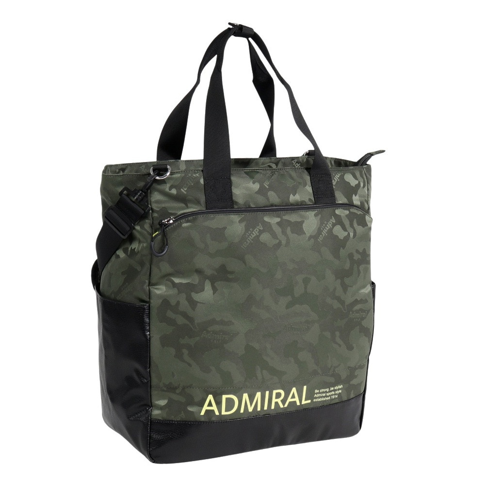 アドミラル ゴルフ（Admiral GOLF）（メンズ、レディース）ゴルフ トートバッグジャガード ショルダー付き ADMZ4AT1-GRN