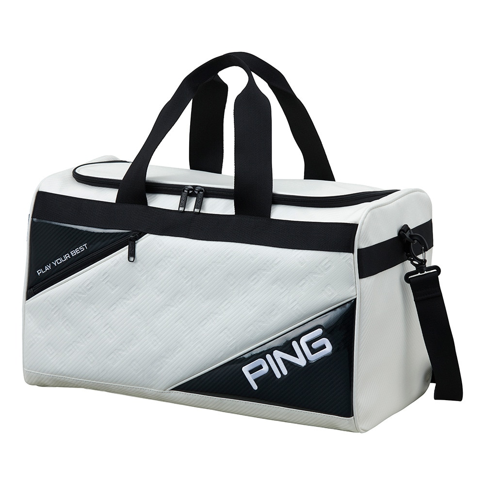 ピン（PING）（メンズ）ゴルフ 2WAY エンボス ボストンバッグ GB-U2516 WH 38573