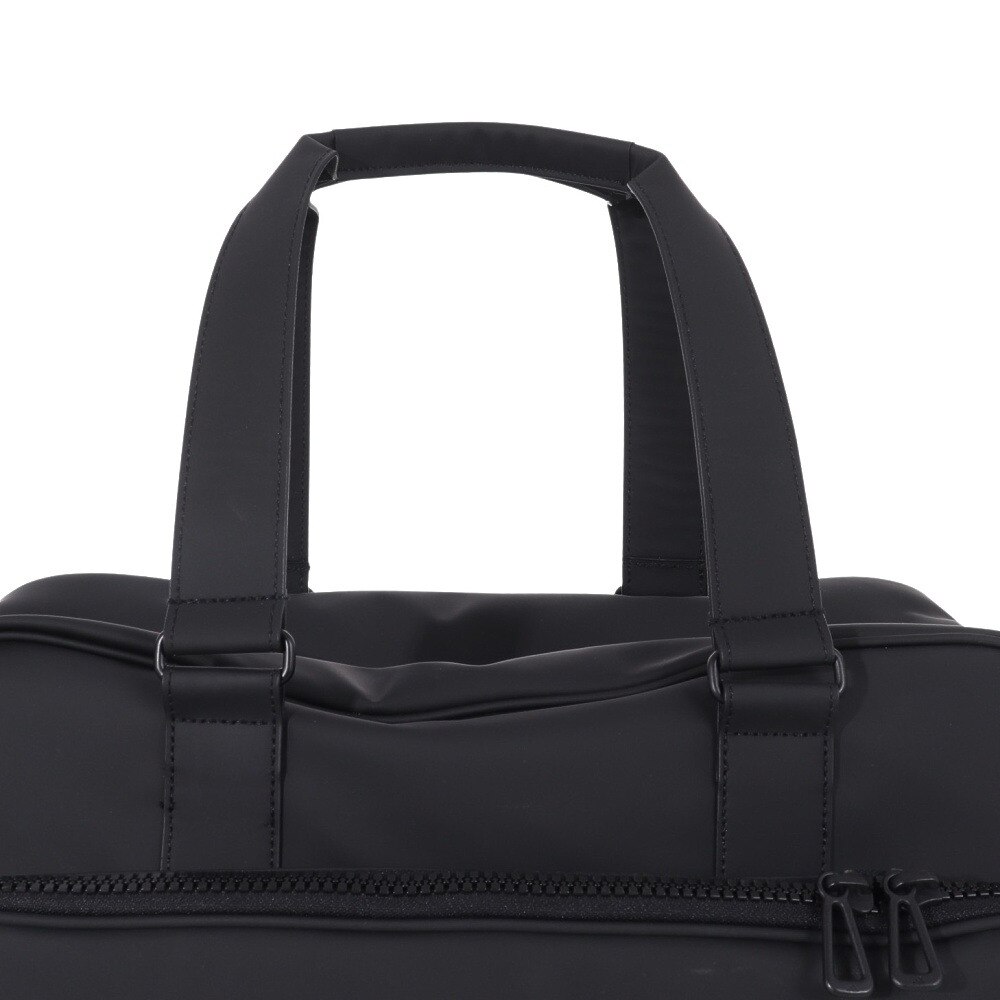 アディダス（adidas）（メンズ）シューズポケット付き 合成皮革 ボストンバッグ MGS10-HS4451BK/WH  ゴルフ用品はヴィクトリアゴルフ