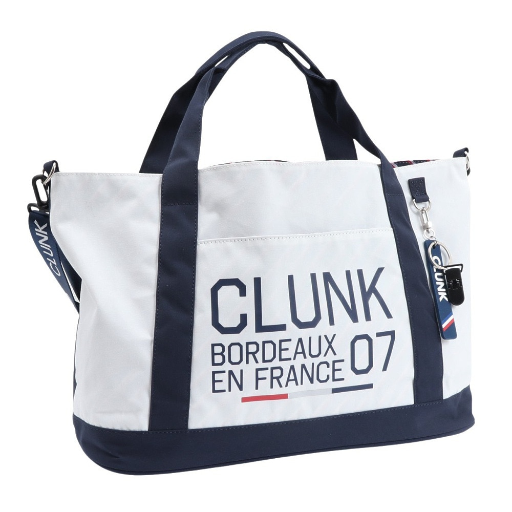 クランク（CLUNK）（メンズ、レディース）ゴルフ 撥水 シートリコ ボストンバッグ CL5MGA02 WHT