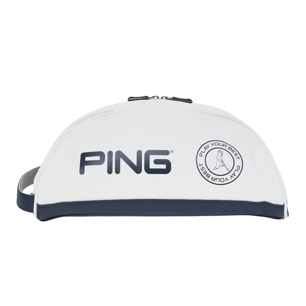 ピン（PING）（メンズ）ゴルフ ソフトPUシューズケース GB-U2304 WH 36835