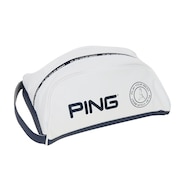 ピン（PING）（メンズ）ゴルフ ソフトPUシューズケース GB-U2304 WH 36835