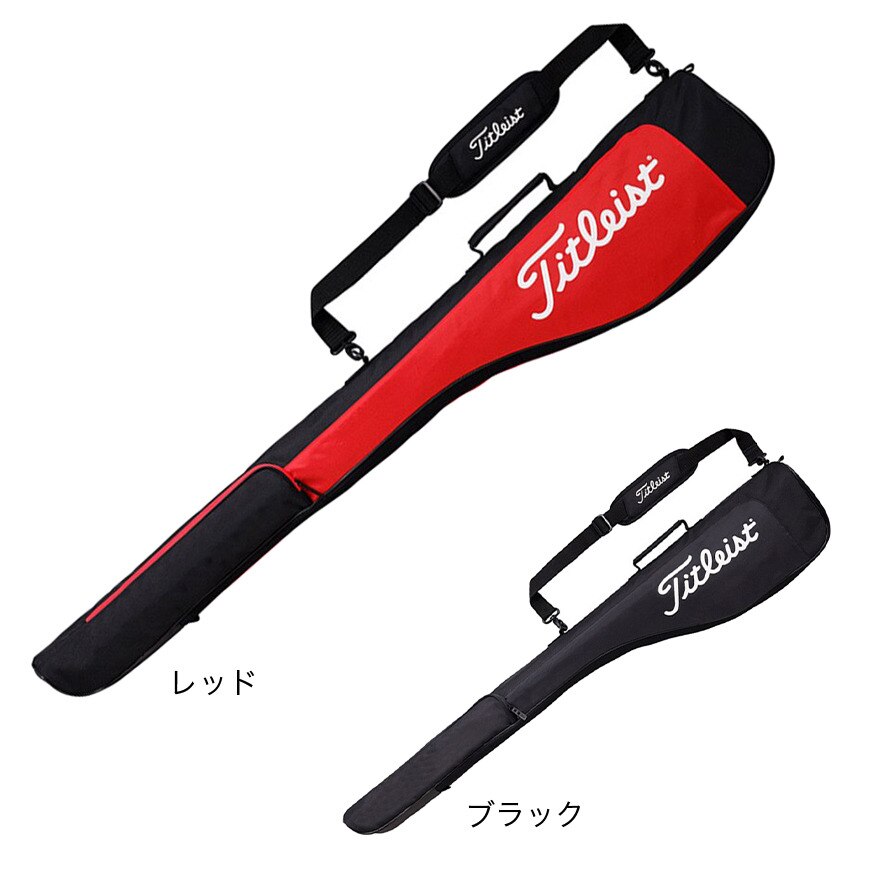 タイトリスト（TITLEIST）（メンズ、レディース）ゴルフ Next Gen クラブケース ショルダー付き TB23NGCCJ-06 ブラック×レッド