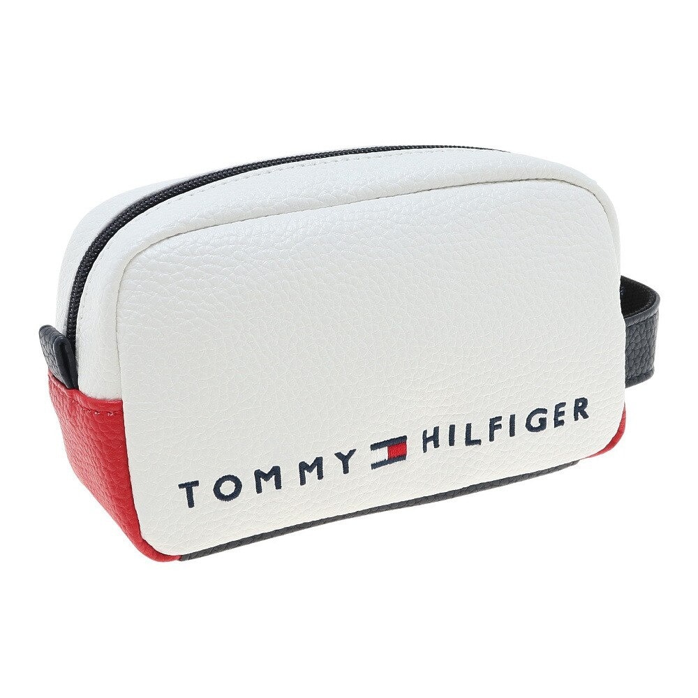 トミー ヒルフィガー ゴルフ（TOMMY HILFIGER GOLF）（メンズ、レディース）ゴルフ コンパクト ポーチ FACE THMG1FBH-WHT