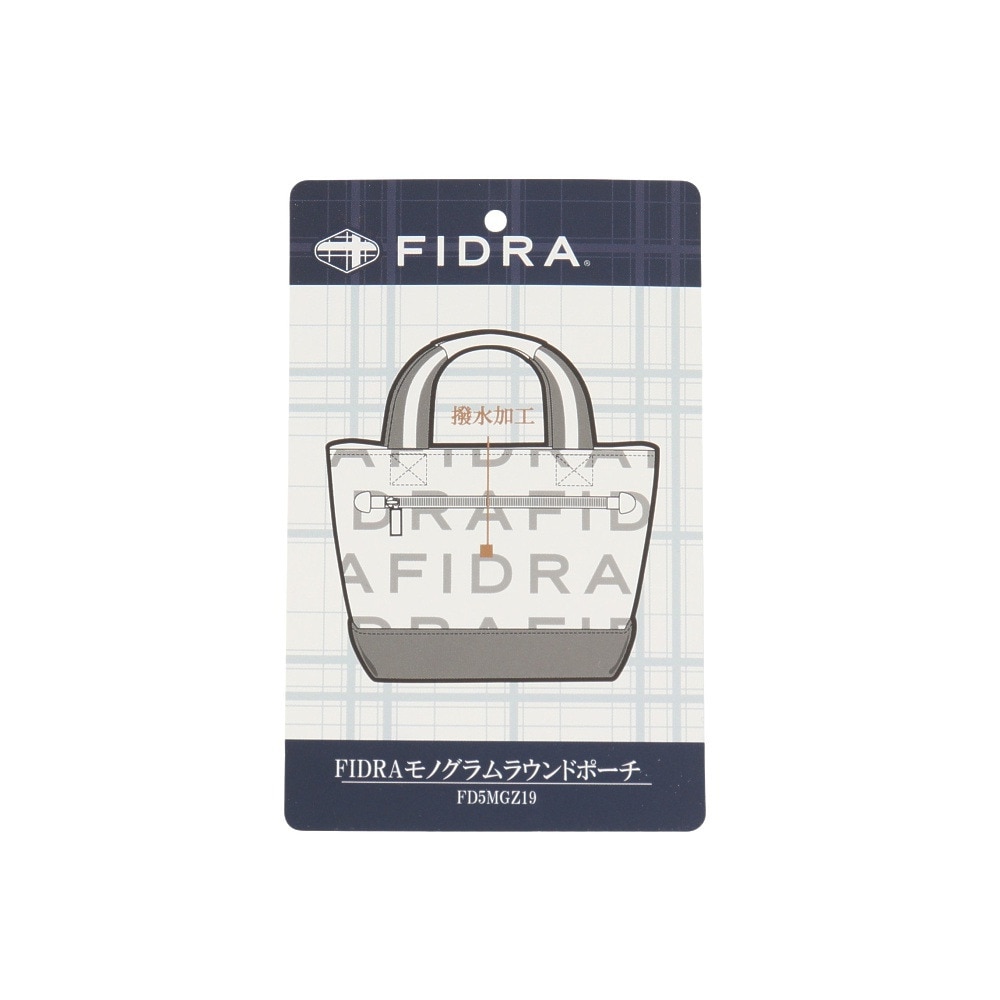 フィドラ（FIDRA）（メンズ、レディース）FIDRAモノグラムラウンドポーチ FD5MGZ19 WHT