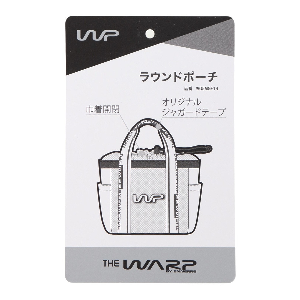 ザ・ワープ・バイ・エネーレ（The Warp By Ennerre）（メンズ、レディース）ポログラフ ラウンドポーチ WG5MGF14 BLK