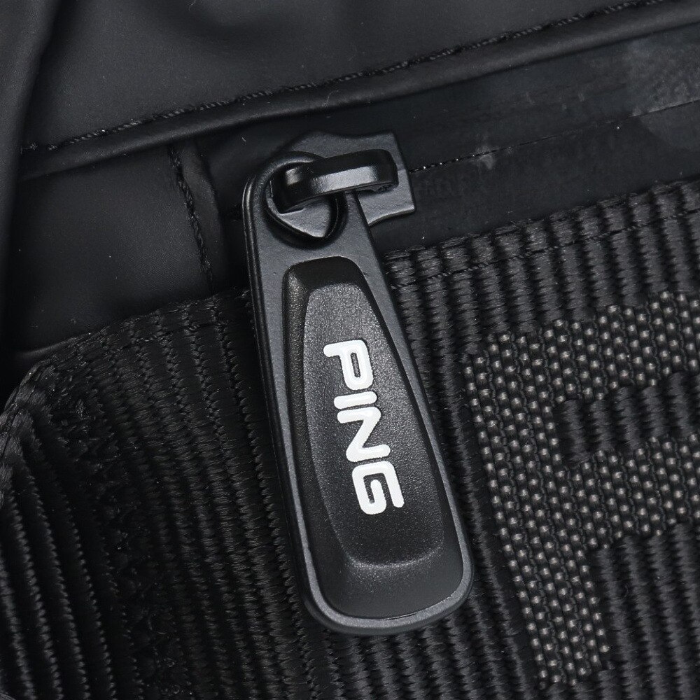 ピン（PING）（メンズ、レディース）ラウンドポーチ GB-A223 マットPUポーチ BLACK 36227