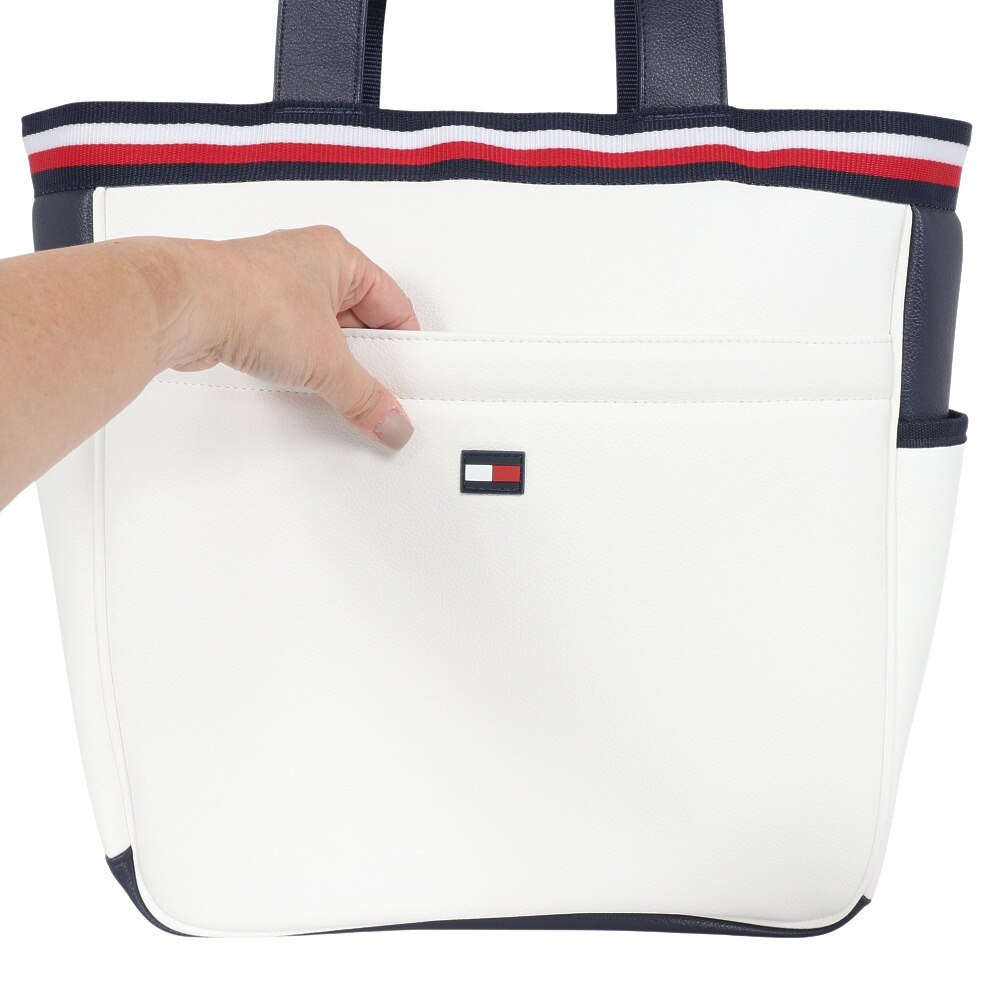 トミー ヒルフィガー ゴルフ（TOMMY HILFIGER GOLF）（メンズ）ゴルフ ラウンドロゴ トートバッグ THMG4FT0-WHT