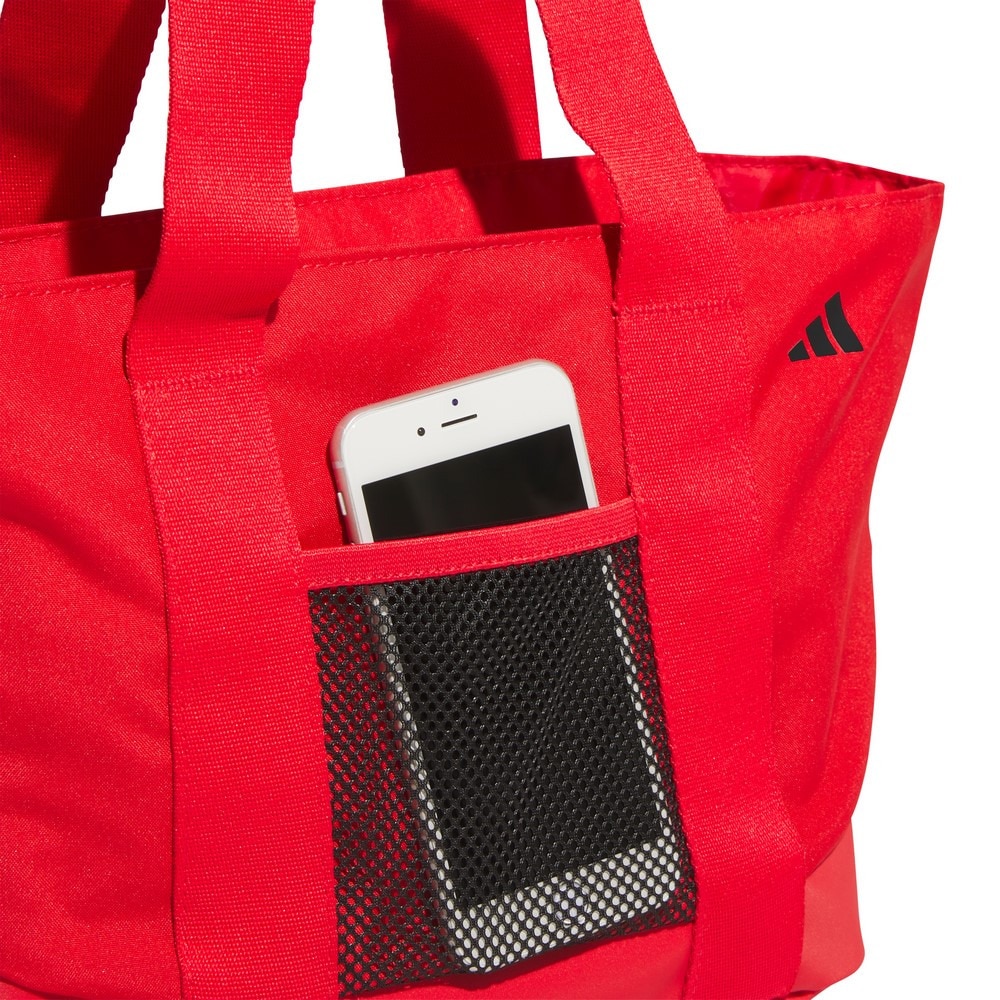 アディダス（adidas）（メンズ、レディース）ゴルフ ボールドロゴ ラウンドトートバッグ IKC88-JE7200RED