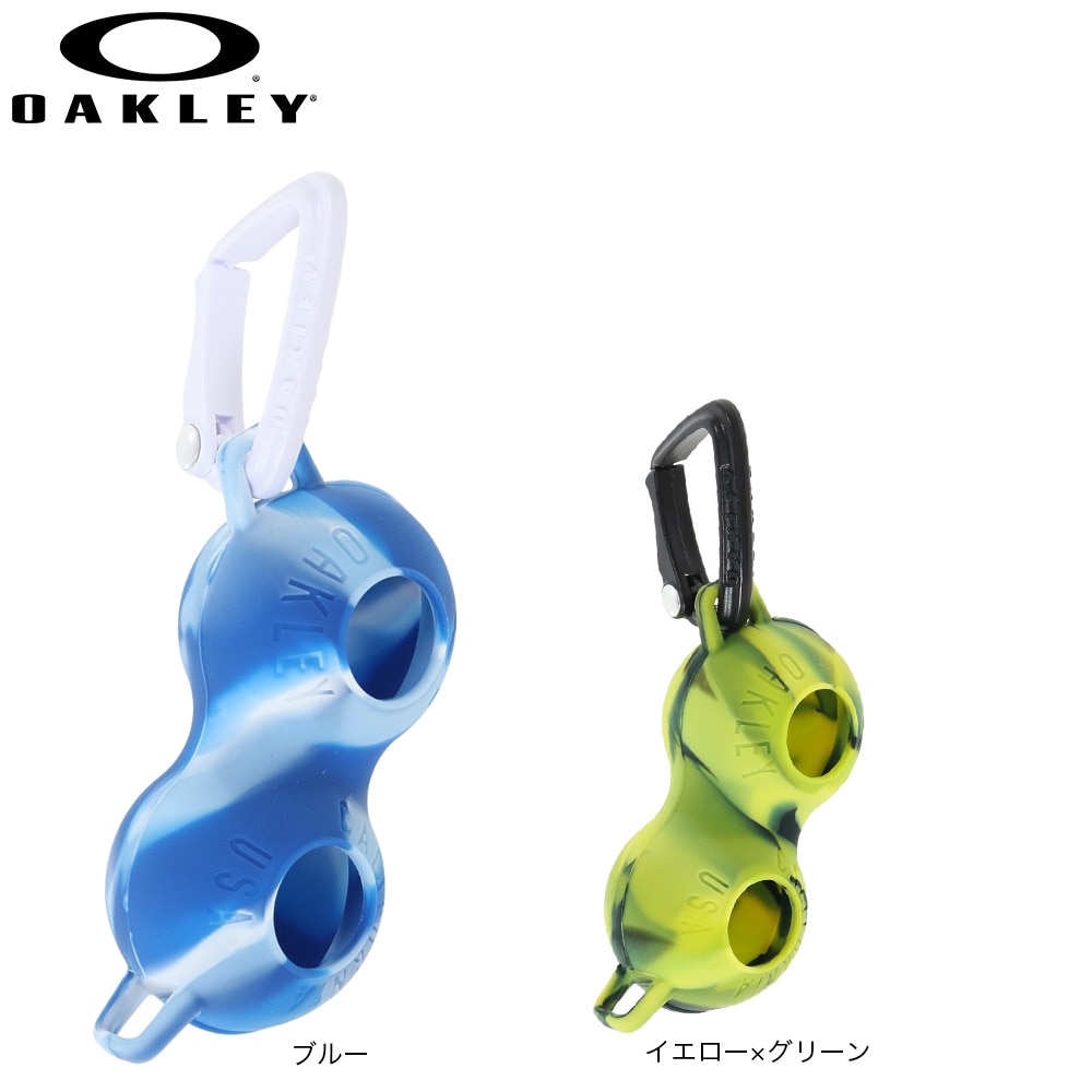 オークリー（OAKLEY）（メンズ、レディース）ゴルフ シリコーン ボールケース 2球 カラビナ式 17.0 Fw FOS901541-6FA