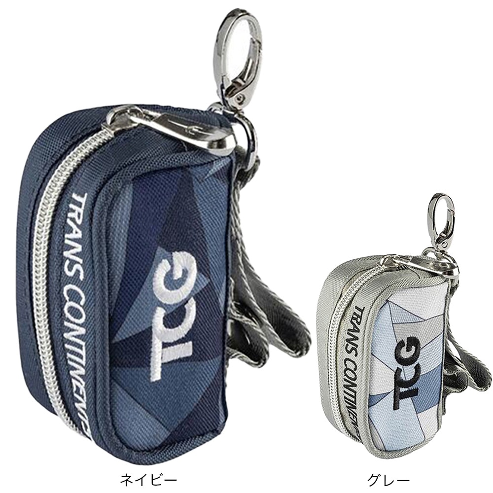 トランスコンチネンツ（TRANS CONTINENTS）（メンズ）ゴルフ ボールポーチ ボールケース 2球用 TCBP-916 NVY