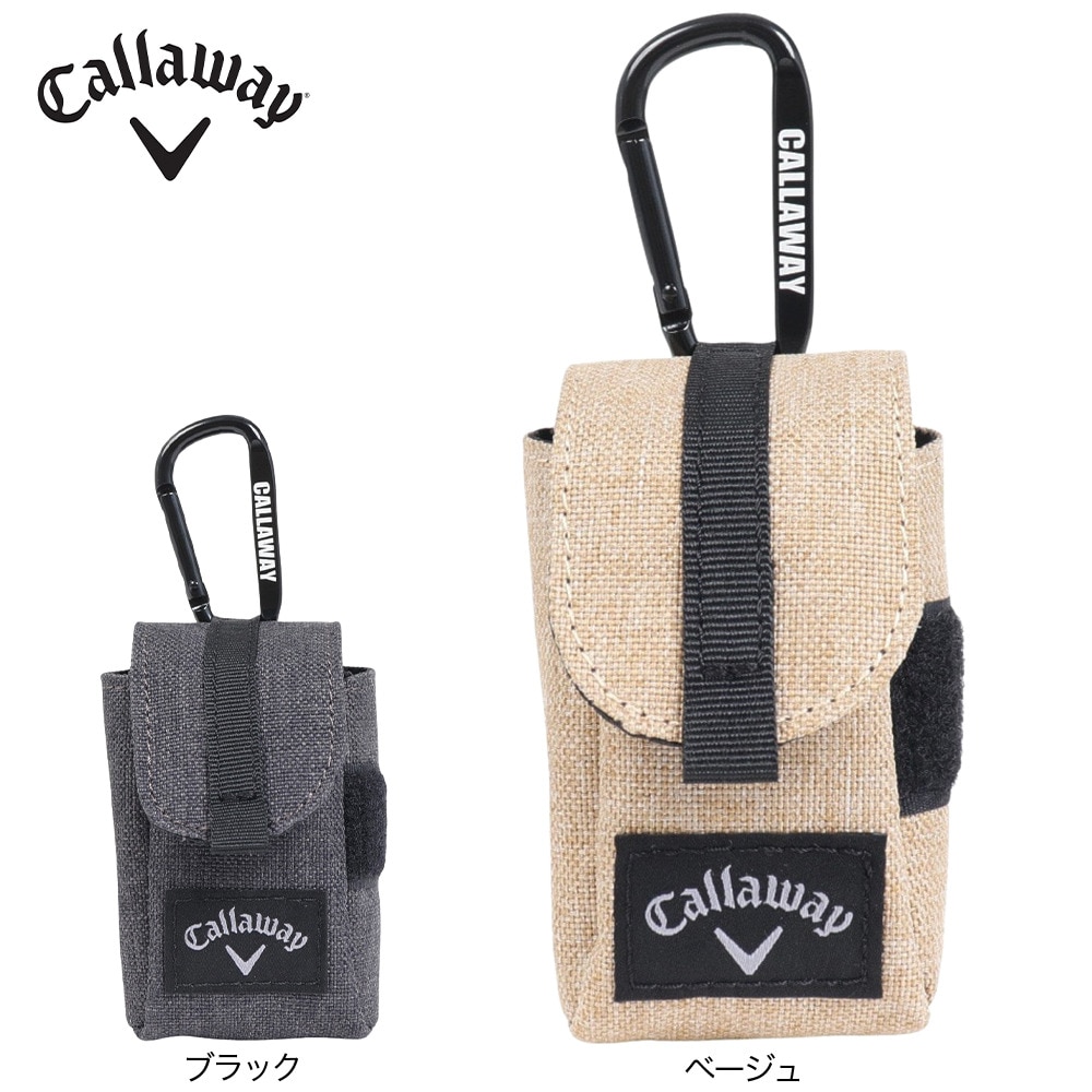 キャロウェイ（CALLAWAY）（メンズ）ゴルフ ボールポーチ 2個用 アクティブ ボール ケース 24 5924171 BLK