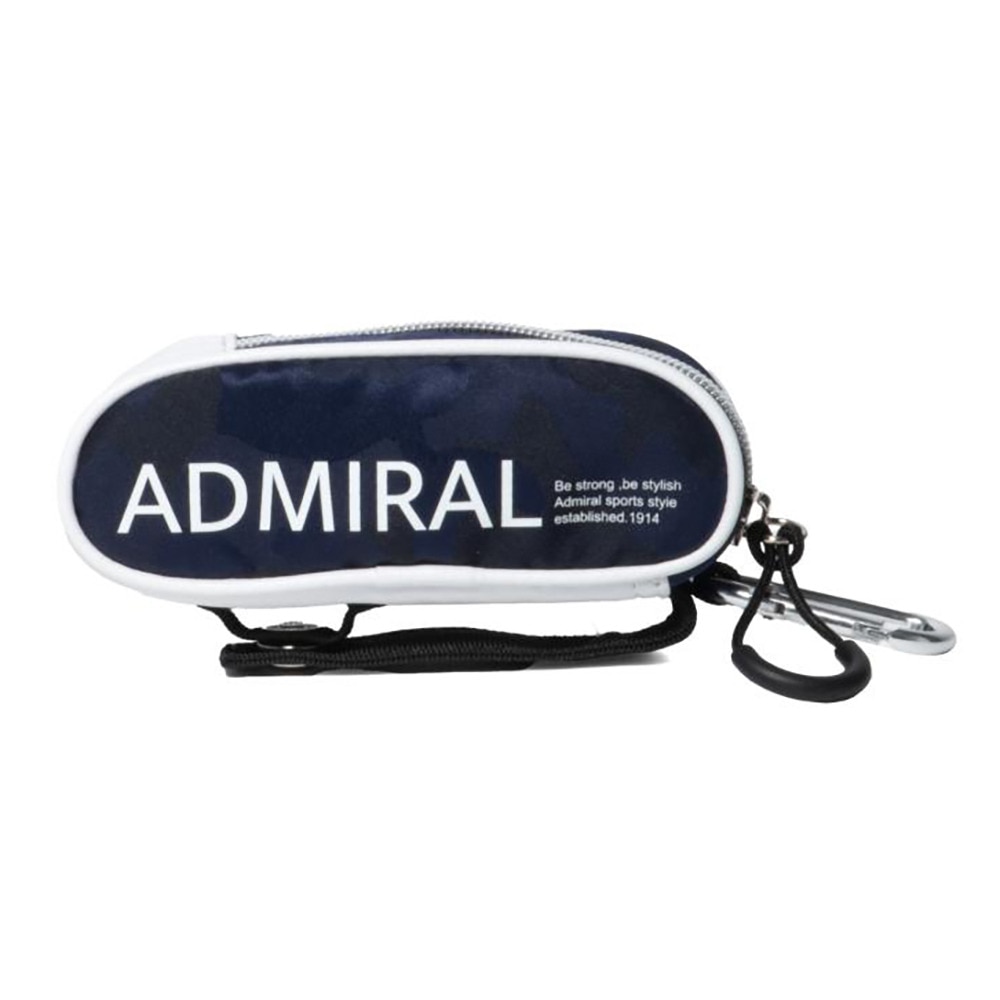 アドミラル ゴルフ（Admiral GOLF）（メンズ、レディース）ゴルフ ボールポーチ ボールケース 3球用 ジャガード ADMG4AE4-NVY