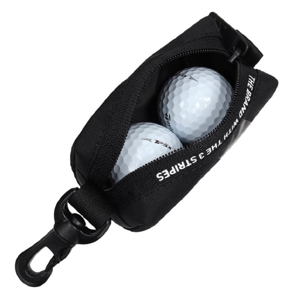 アディダス（adidas）（メンズ）ゴルフ ボールポーチ ボールドロゴ ボールケース IKD42-IN2770BK