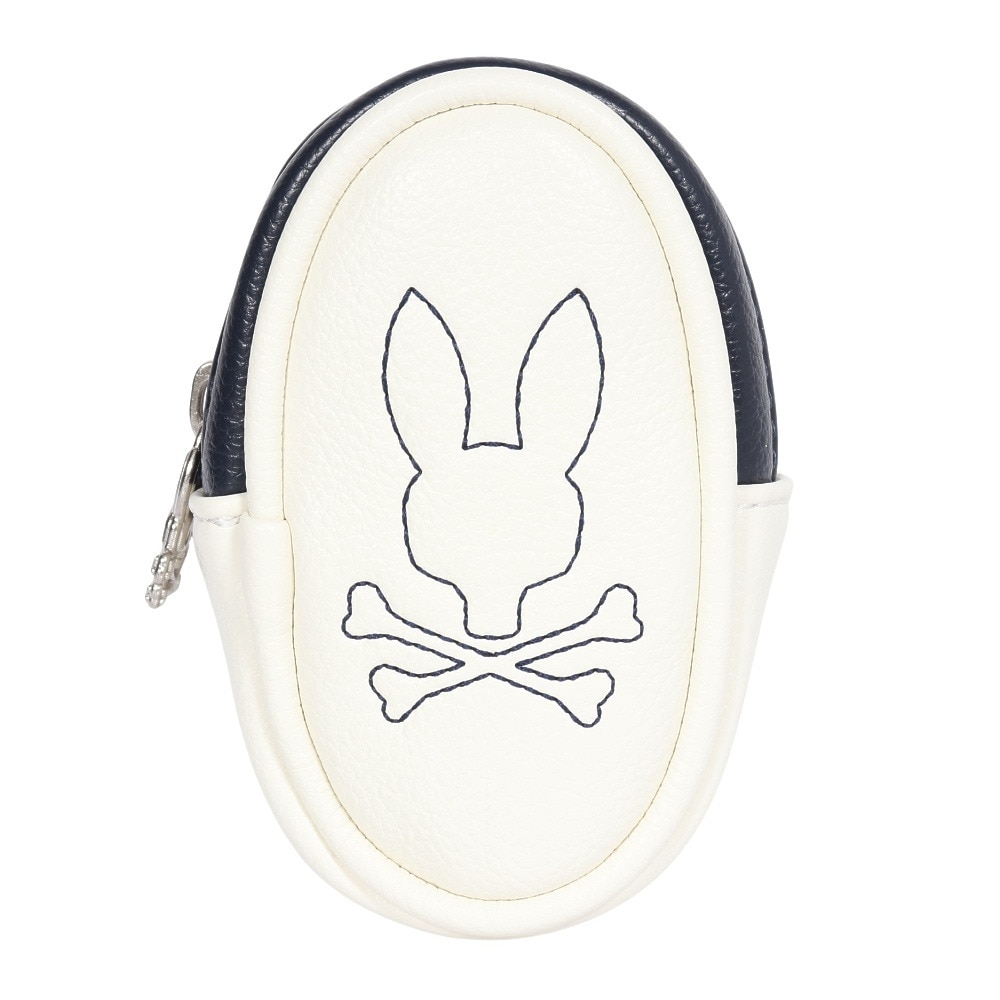 サイコバニー（Psycho Bunny）（メンズ、レディース）ゴルフ ボールポーチ MONOGRAM PBMG4FE2-WHT