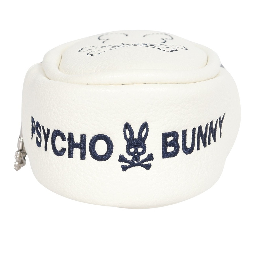サイコバニー（Psycho Bunny）（メンズ、レディース）ゴルフ ボールポーチ MONOGRAM PBMG4FE2-WHT