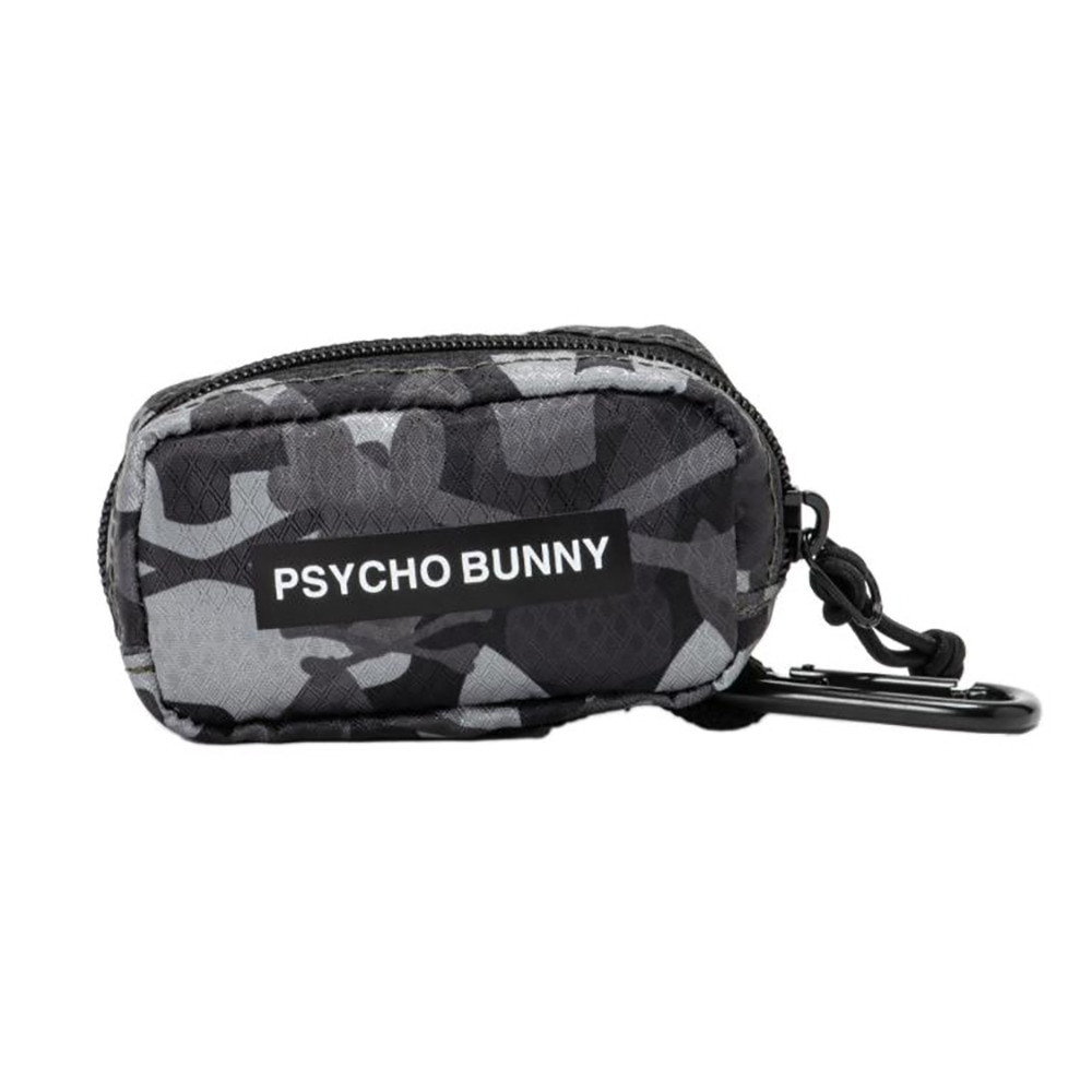 サイコバニー（Psycho Bunny）（メンズ、レディース）ボールポーチ LWG CAMO PBMG4FE3-BLK