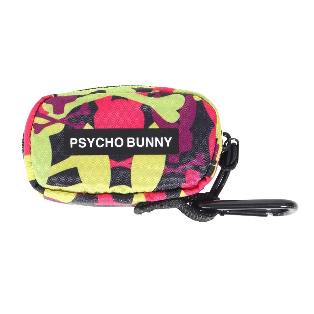 サイコバニー（Psycho Bunny）（メンズ、レディース）ゴルフ ボールポーチ LWG CAMO PBMG4FE3-PNK