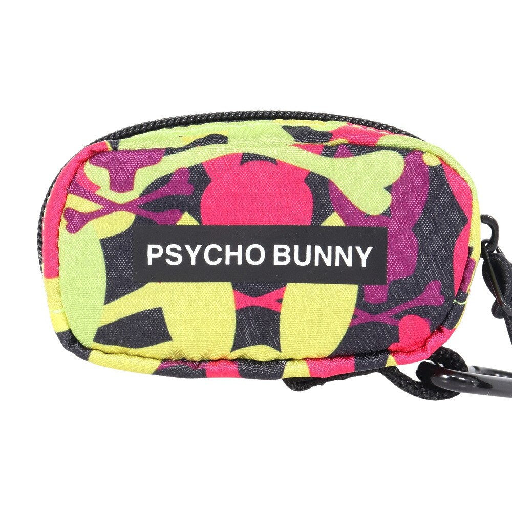 サイコバニー（Psycho Bunny）（メンズ、レディース）ゴルフ ボールポーチ LWG CAMO PBMG4FE3-PNK