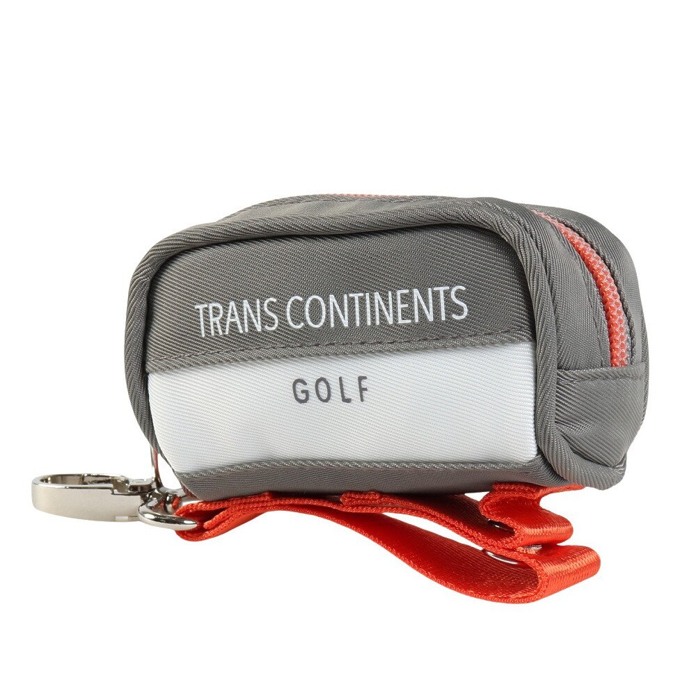 トランスコンチネンツ（TRANS CONTINENTS）（メンズ）ゴルフ 2球用 ボールポーチ TCBP-917 GRY