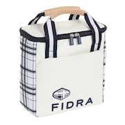 フィドラ（FIDRA）（メンズ、レディース）ゴルフ バッグ 暑さ対策  ポケット ダブルファスナー 上蓋 保冷 夏 チェック縦 FD5MGZ21 WHT 